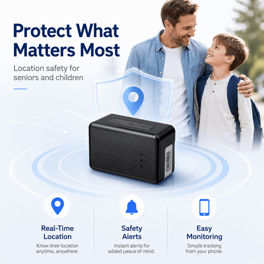 Smart GPS Tracker for Family, Vehicles & Assets